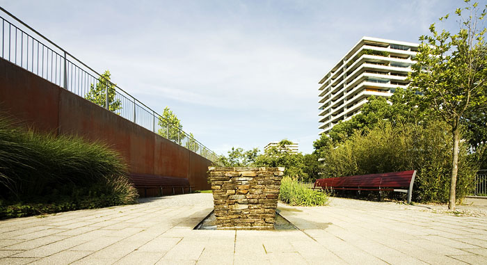 Landschaftsarchitekturaufnahmen des Petuelparks in München, Fotos: Sascha Kletzsch, München